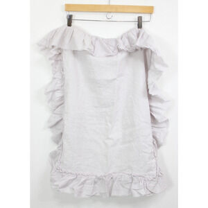 Wamsutta Vintage Inspired Ruffle Linen Pale Purple Standard Sham 25"x19"